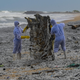 Image for article titled Plastic Waste from Burning Ship Buries Sri Lanka's Coastline